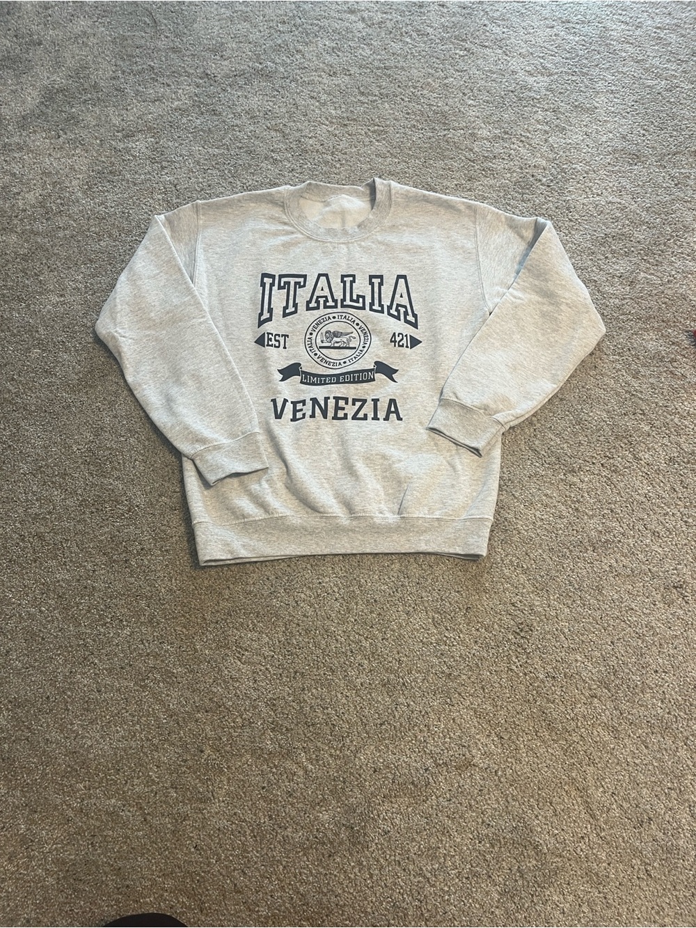 Italia Venezia Graphic Crewneck Sweatshirt - Gray